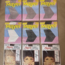Vtg Bundle of 9 Mayer Pantyhose 269 919 sz Tall, M, Med Tall Various Colors NOS