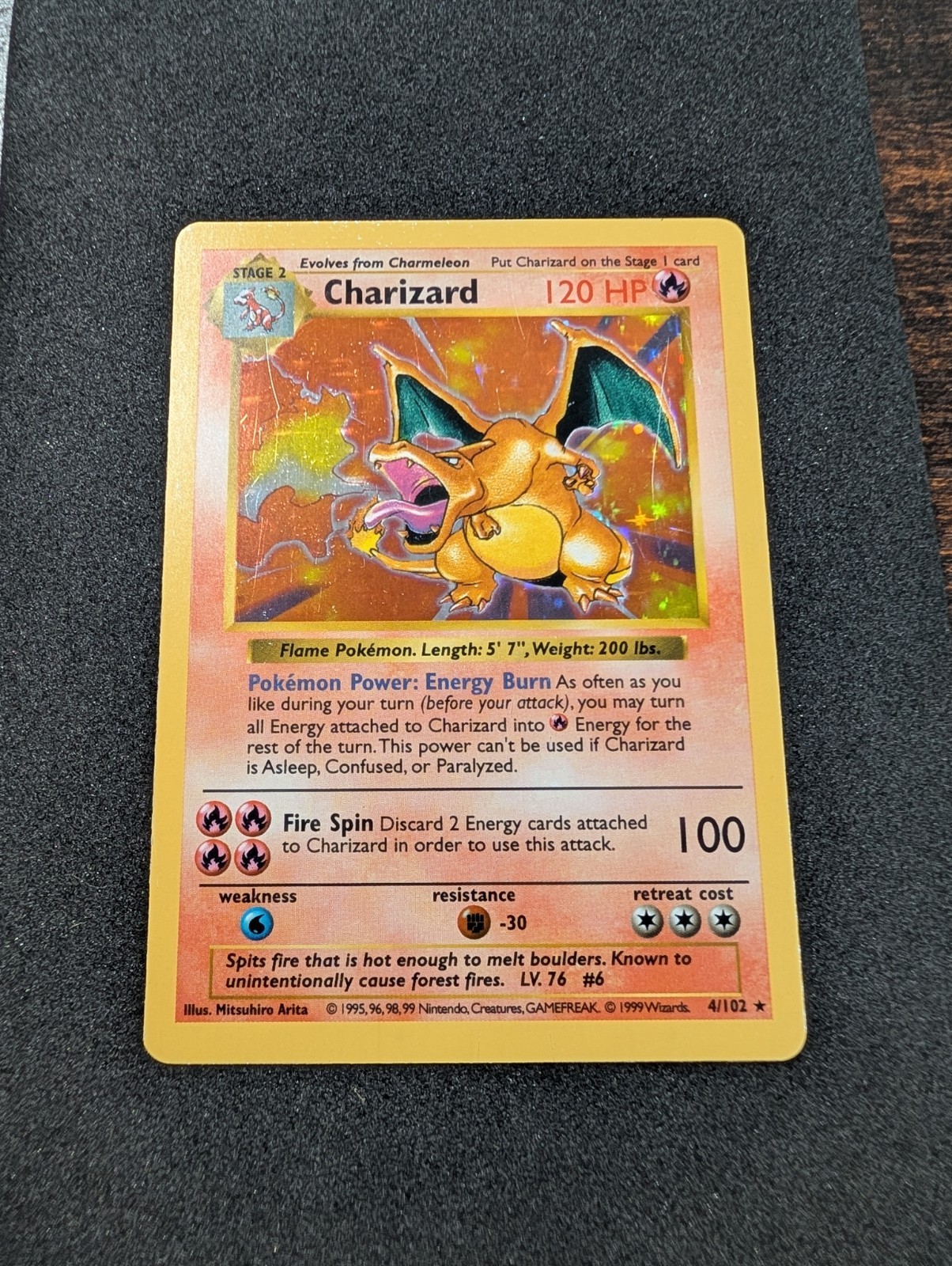 Charizard Base Set Shadowless LP