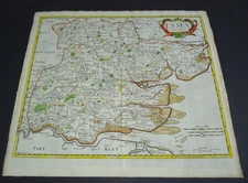 Antique map of Essex by Robert Morden 1695