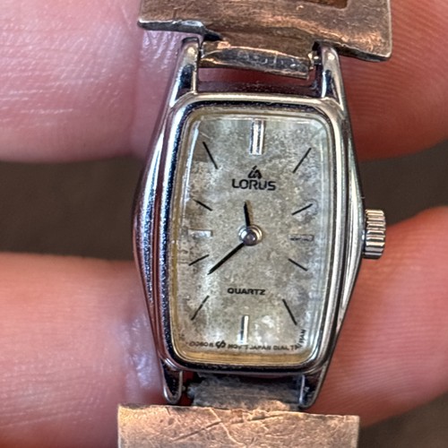 William Signer Navajo intarsiato turchese corallo chip orologio punte vintage sterling 11 - Foto 18 di 19