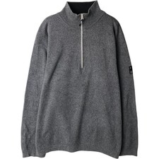 Vintage Calvin Klein cotton knit half-zip sweater men's size L approx.