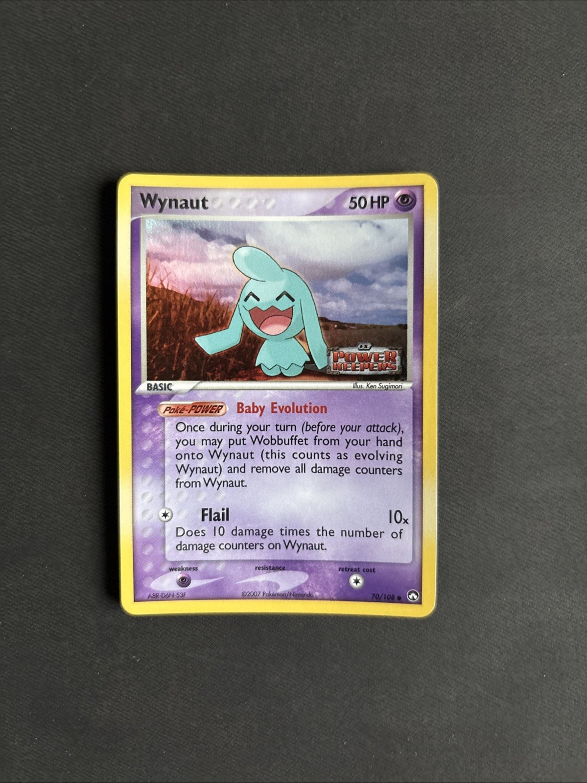 Pokémon TCG Wynaut EX Power Keepers 70/108 Reverse Holo Common 2007 - NM