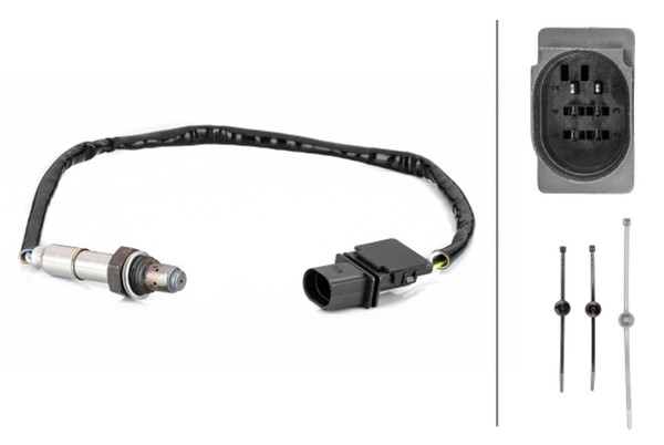 Lambdasonde Sensor Abgassteuerung Hella 6PA 358 103-101 FüR Audi A4 C6 A6 B7 4F5-image