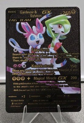ポケモンカードゲーム Gardevoir & Sylveon GX 260HP Pokémon Gardevoir Sylveon GX Tag Team 260hp Black Foil Fan Art