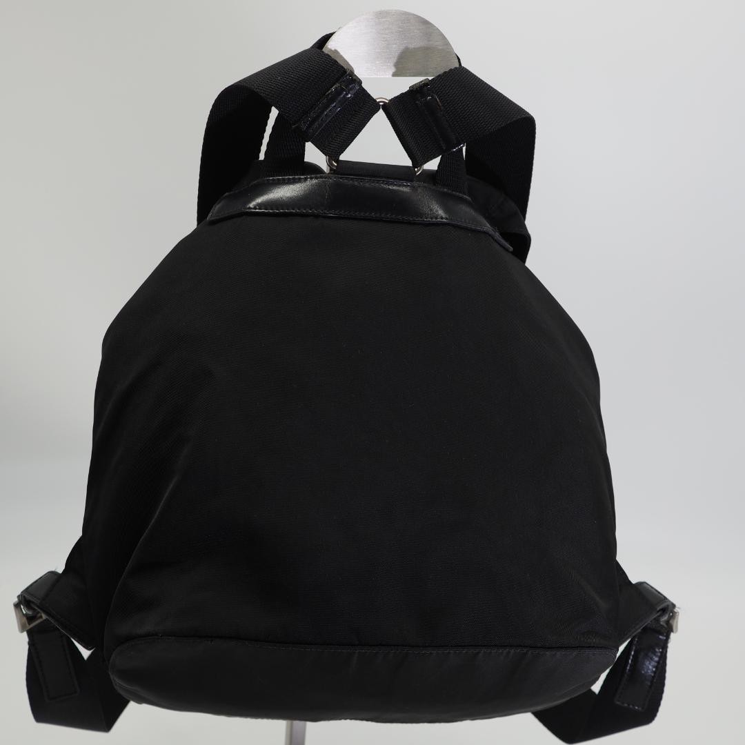 PRADA Nylon Backpack Black Authentic Lightweight … - image 7