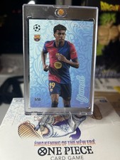 Lamine Yamal In Bloom Blue #/50 FC Barcelona Topps Total Football