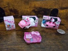 Zuru Mini Brands Hello Kitty Lot Frozen Moment Rosegold Mask Clock Bank Lot Of 7