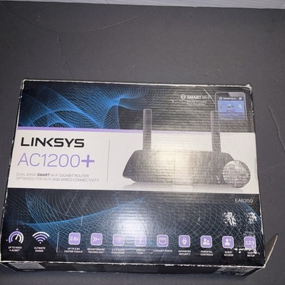 Linksys Smart WiFi Dual Band Wireless Router Internet Gigabit High Speed AC1200+