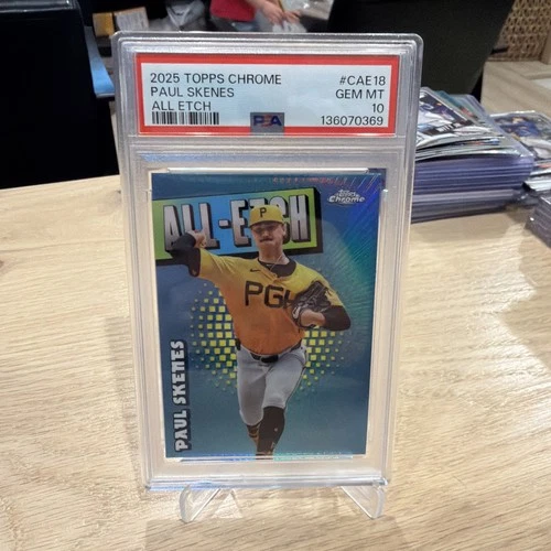 Paul Skenes 2025 Topps Chrome #CAE-18 All-Etch PSA 10