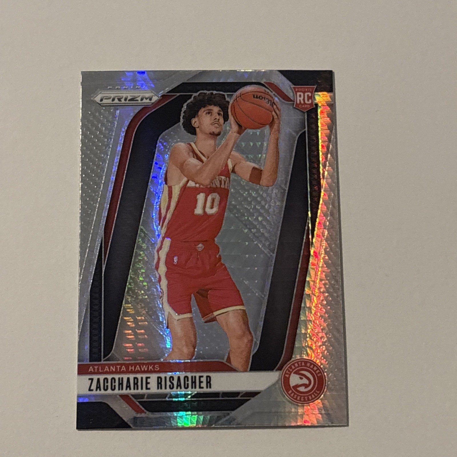 2024-25 Panini Prizm - Zaccharie Risacher #265 Hyper Prizm (RC)