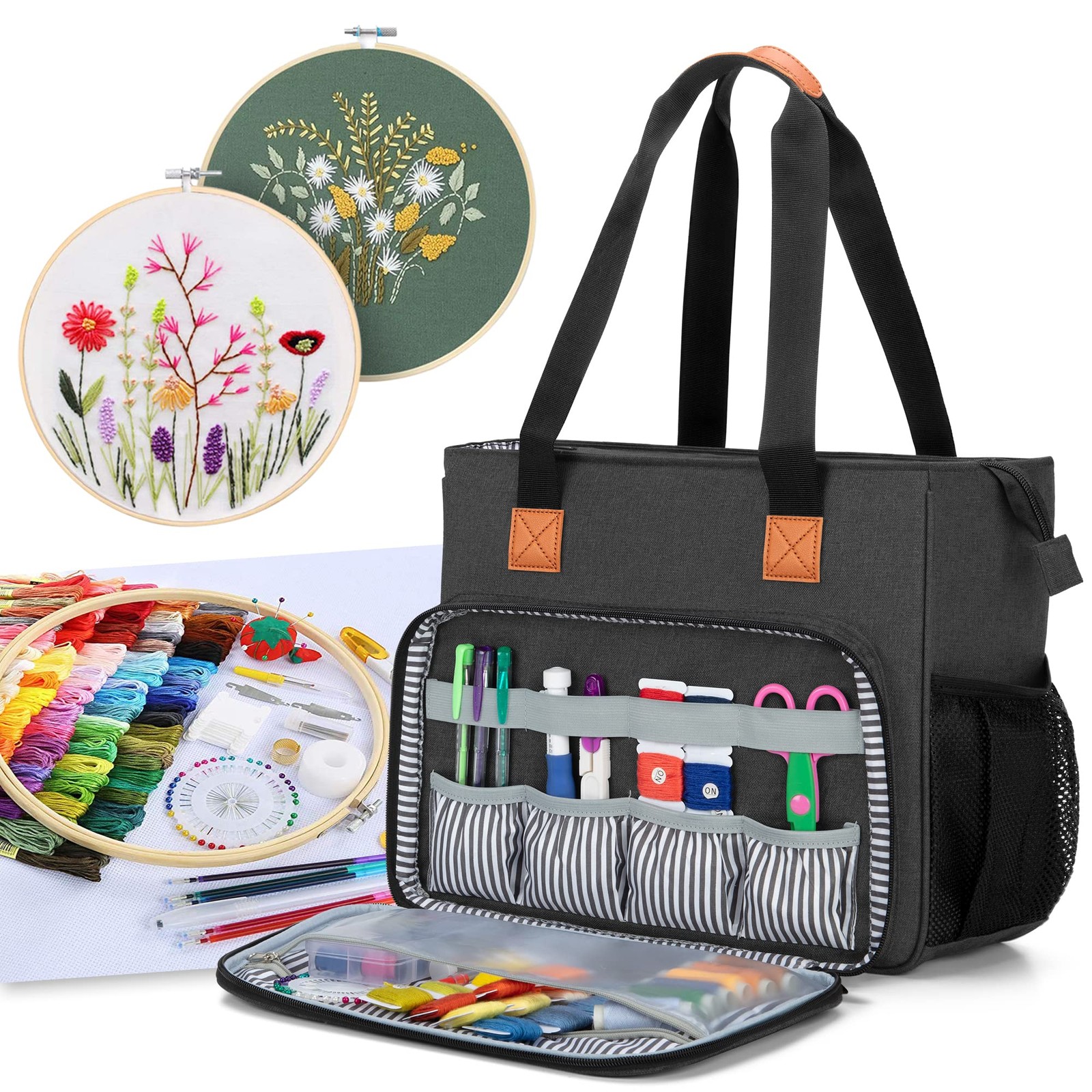 Project Carrying Bag, Embroidery Kits Storage Bag (bag Only)