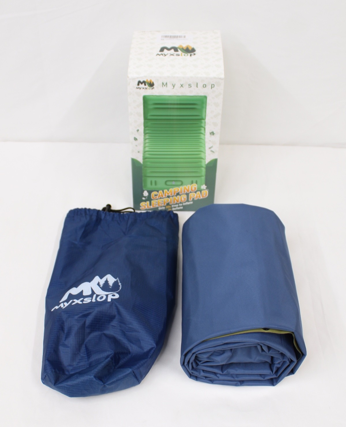 Camping Sleeping Pad Thick 5 Inch Backpacking Mat with Pillow Built-in Foot Pump