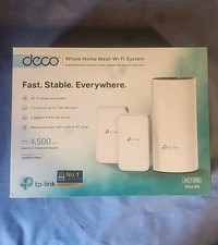 TP-LINK VER 2.8 DECO M3 AC1200 HOME MESH WI-FI SYSTEM, WHITE,3 PACK-OPEN BOX NEW