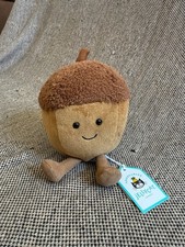 Jellycat Amuseables Acorn Brand New With Tags + Dust Bag RETIRED Christmas Gift