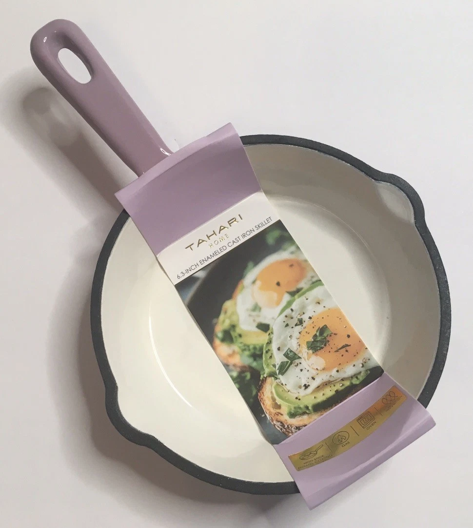 TAHARI HOME ENAMEL CAST IRON SKILLET PAN 6.3” Lavender NEW
Opens in a new window or tab