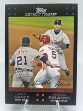 2007 Topps - Classic Combo Albert Pujols, Sean Casey, Placido Polanco #653...