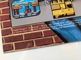 Double Dragon 1990 NES Game Boy Laminated video game Ad Acclaim Retro Collect