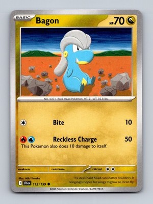 TCG Pokemon Karte Bagon JTG 112/159 Eng Miki Tanaka Journey Together