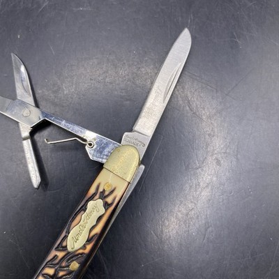 Vintage Pocket Knife Schrade Uncle Henry 707UH Scissor Gentleman