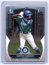 2023 Bowman #BCP-28 Martin Gonzalez Chrome Prospects Seattle Mariners