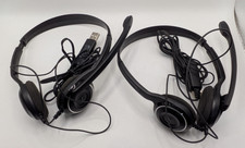 Lot of 2 Sennheiser PC 8 USB On-Ear Headset With In-Line Volume Control Tested