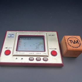 Nintendo Game & Watch HELMET CN-07 1981 Gold Series - Working Crystal Clear LCD