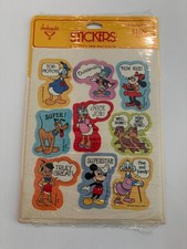 Vintage Hallmark Ambassador Disney Character Reward Stickers Sealed 4 Sheets