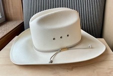 Vintage STETSON AUTHENTIC -JBS 8x Straw Cowboy Hat 6 7/8 Unisex Western Hat