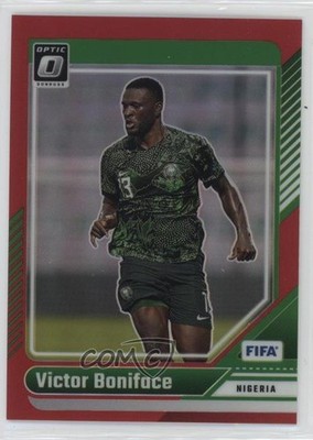 2024-25 Panini Donruss FIFA Optic Red Prizm 260/299 Victor Boniface #164 n0c
