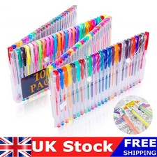 Gel Pen 100/Set Metallic Pastel Glitter Gel Pens for Adult Kids Colouring Book