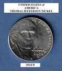 Photo of a 2024-D Jefferson Nickel from an eBay sale