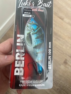 Luki's Bait Berlin 100 Jerkbait / Glider   Handmade   100mm mit BKK Hooks