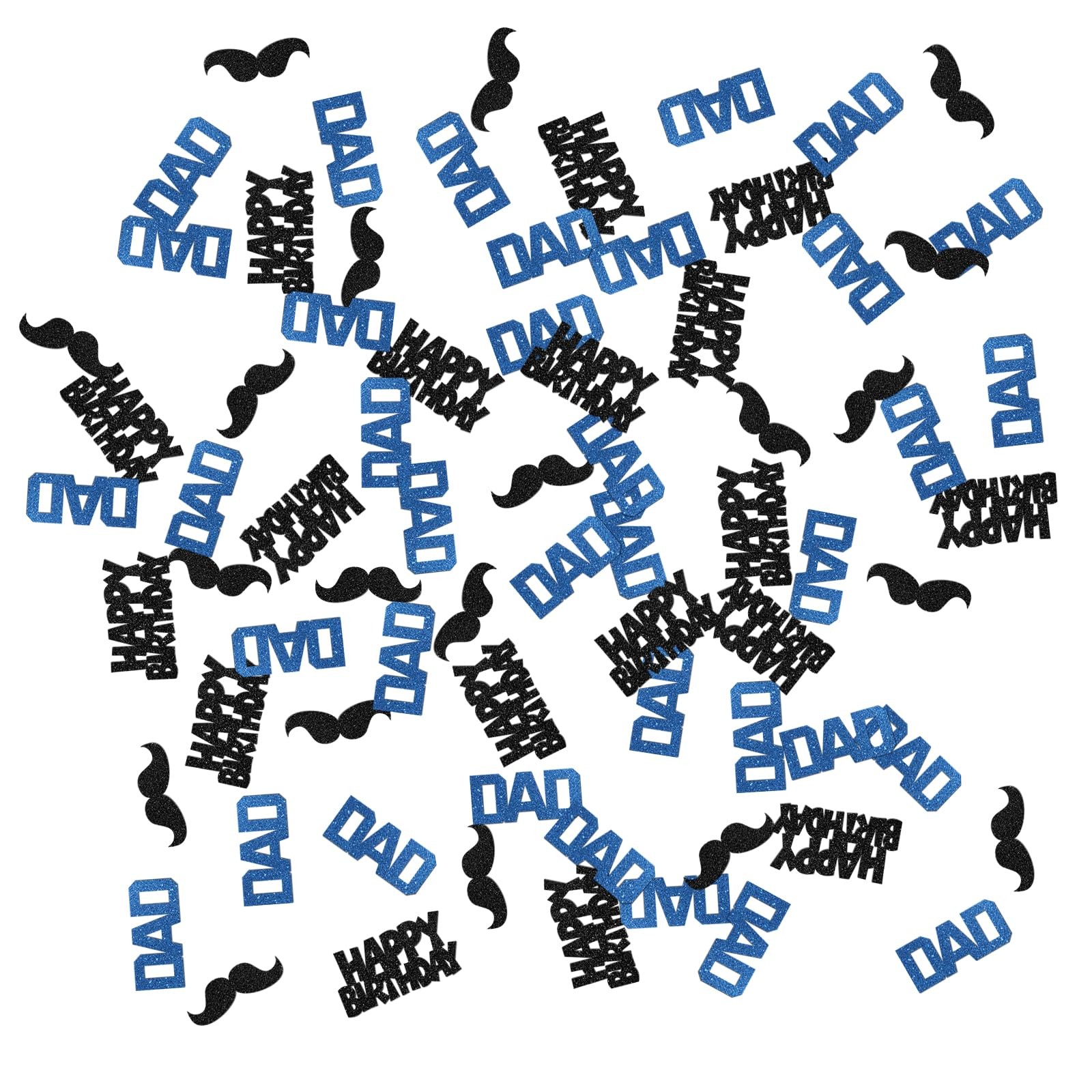 120 PCS Happy Birthday Dad Confetti Glitter Super Dad Father Party Table