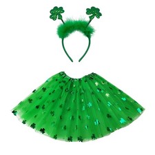 Itotoheart St Patrick Day Tutu Women Green Skirt Shamrock Large,
