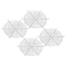 220mm Fan Finger Grill, 4 Pack Metal Grill Protector Guard, Silver