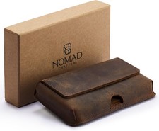 Genuine Leather Horizontal Phone Holster for Men, Horizontal Cell Phone Holder