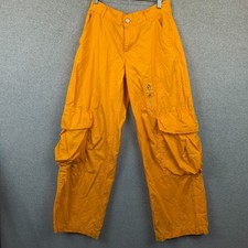 BDG Urban Outfitters Cargo Pants Womens 28x28 Orange Baggy Wide Leg Skater Y2K