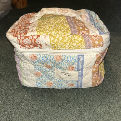1 Pc Quilted Boho Style Cosmetic/ Travel Bag Kingkiss