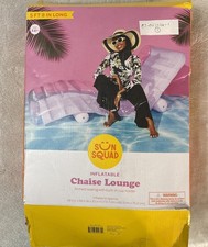 Sun Squad Inflatable Chaise Lounge Arched Seating Built In Cup Holder Ages 14 Up
