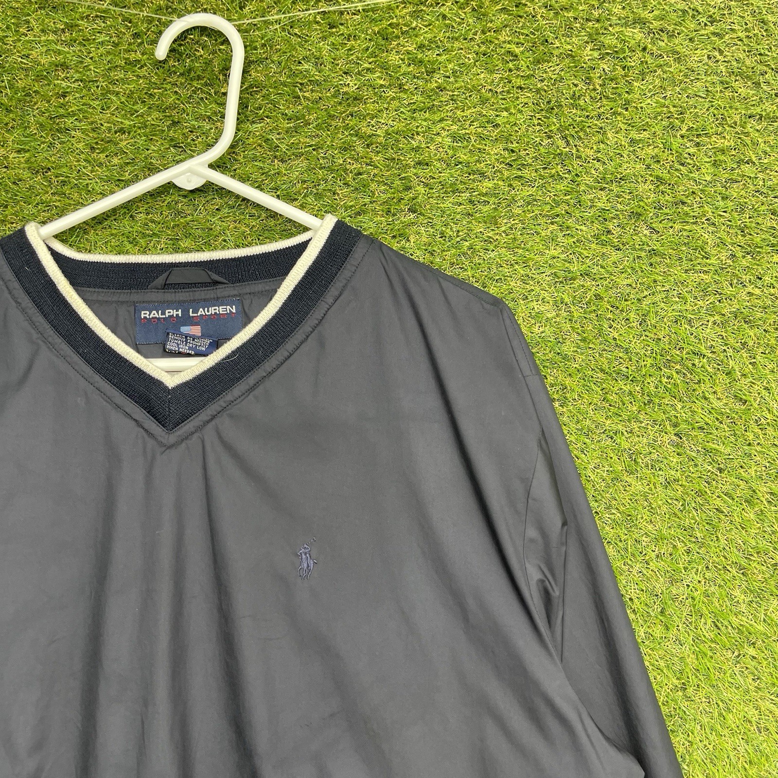 Polo Ralph Lauren giacca uomo piccola blu pony giacca a vento softshell golf outdoor