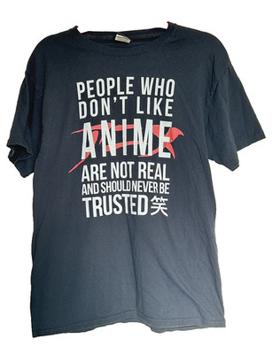  People Who Don t Like Anime    Fifth Sun Size M Black Short Sleeve Tee
