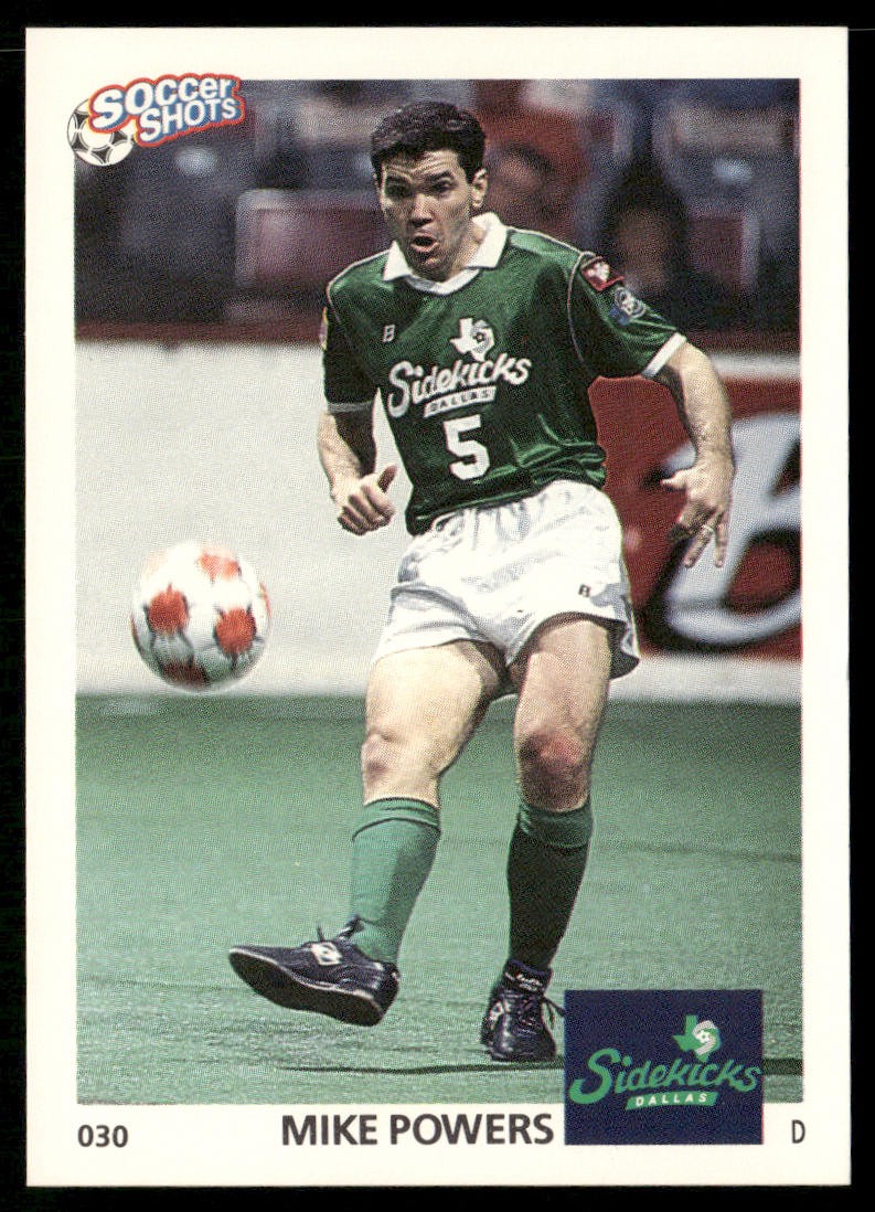 Mike Powers 1991 Soccer Shots MSL #030 Dallas Sidekicks | eBay