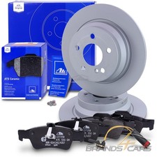ATE BREMSSCHEIBEN +BEL&Auml;GE +KONTAKT HINTEN F&Uuml;R MERCEDES CLS C218 E-KLASSE W211