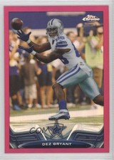 2013 Topps Chrome BCA Pink Refractor 348/399 Dez Bryant #95 1by