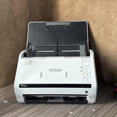 Epson DS-530 J381A Duplex Color Sheet-Fed Document Scanner Tested No AC Adapter