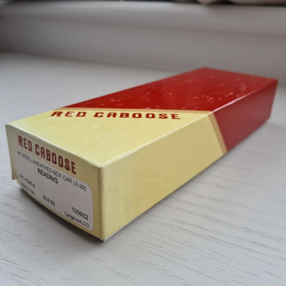 Red Caboose HO Gauge Kit 40' Box Car (X-29) Reading - RC-7046-6/100932 - Image 4 of 4