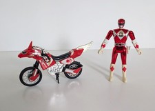 VINTAGE 1994/95 Thunder Bike Red Ranger MMPR Power Rangers Bandai Action Figure