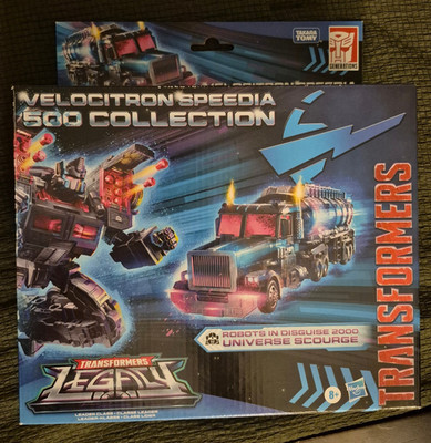 NIB Transformers Robot Legacy Velocitron Speedia 500 Collection Leader Scourge