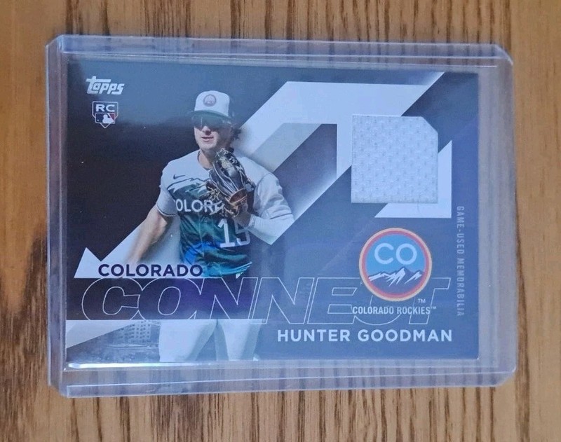 Hunter Goodman 2024 Topps City Connect Swatch Relics RC Jersey 
