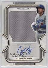 2022 Topps Definitive Collection Relic 37/50 Corey Seager #ARC-CSE Auto 1ar1